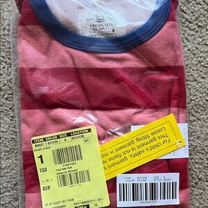 crewcuts Rugby Stripe Short-Sleeve Tee with Pants PJ set